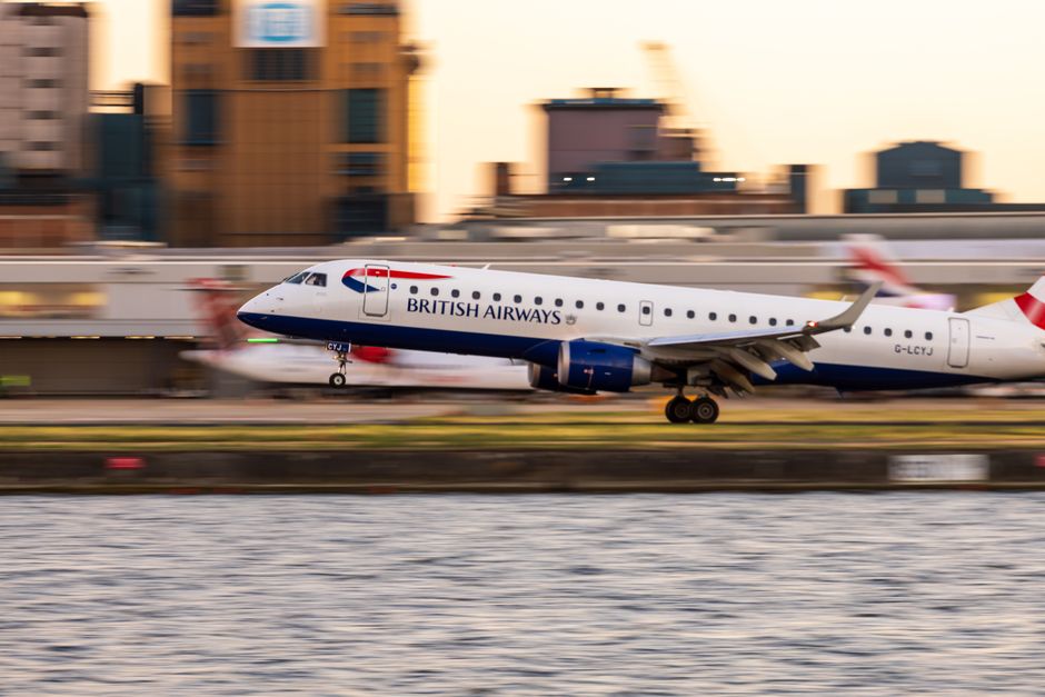 Ankomstområde på britisk flyplass ved innreise til England