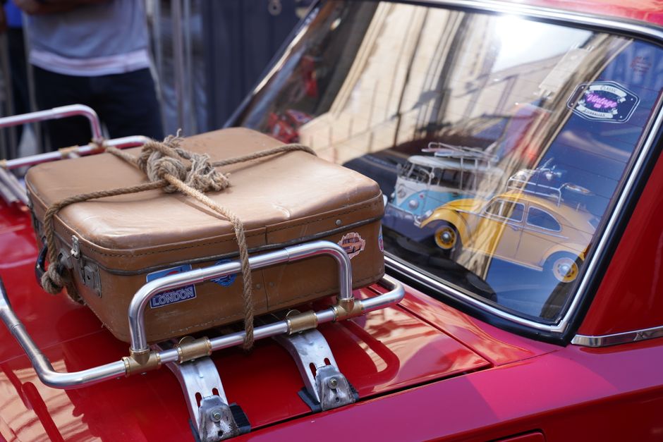 Koffert klar til en reise til Storbritannia